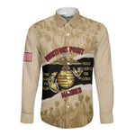 Montfort Point Marines Long Sleeve Button Shirt African American First To Fight Prejudice
