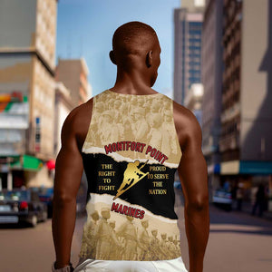 Montfort Point Marines Men Tank Top African American First To Fight Prejudice