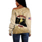 Montfort Point Marines Off Shoulder Sweater African American First To Fight Prejudice