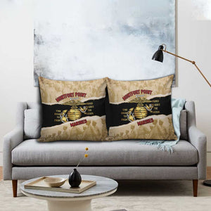 Montfort Point Marines Pillow Cover African American First To Fight Prejudice