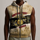 Montfort Point Marines Sleeveless Zip Hoodie African American First To Fight Prejudice