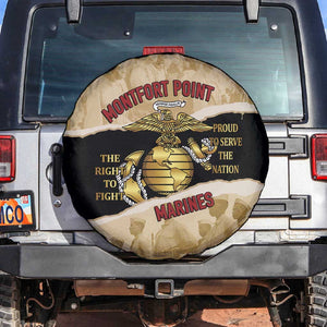 Montfort Point Marines Spare Tire Cover African American First To Fight Prejudice
