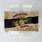 Montfort Point Marines Tablecloth African American First To Fight Prejudice