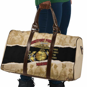 Montfort Point Marines Travel Bag African American First To Fight Prejudice