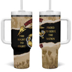 Montfort Point Marines Tumbler With Handle African American First To Fight Prejudice