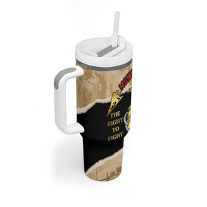 Montfort Point Marines Tumbler With Handle African American First To Fight Prejudice