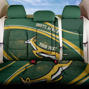 South Africa Rugby Personalized Bokke Back Car Seat Cover Springboks - Stronger Together - African Pride
