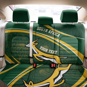 South Africa Rugby Personalized Bokke Back Car Seat Cover Springboks - Stronger Together - African Pride
