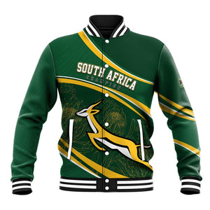 South Africa Rugby Personalized Bokke Baseball Jacket Springboks - Stronger Together - African Pride