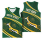South Africa Rugby Personalized Bokke Basketball Jersey Springboks - Stronger Together - African Pride