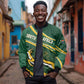 South Africa Rugby Personalized Bokke Bomber Jacket Springboks - Stronger Together - African Pride