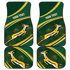 South Africa Rugby Personalized Bokke Car Mats Springboks - Stronger Together - African Pride