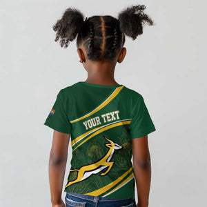 South Africa Rugby Personalized Bokke Kid T shirt Springboks - Stronger Together - African Pride