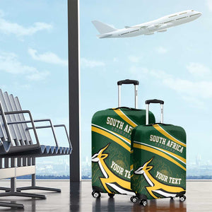South Africa Rugby Personalized Bokke Luggage Cover Springboks - Stronger Together - African Pride