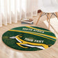 South Africa Rugby Personalized Bokke Round Carpet Springboks - Stronger Together - African Pride