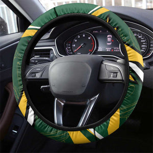 South Africa Rugby Bokke Steering Wheel Cover Springboks - Stronger Together - African Pride