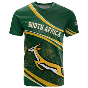 South Africa Rugby Personalized Bokke T shirt Springboks - Stronger Together - African Pride
