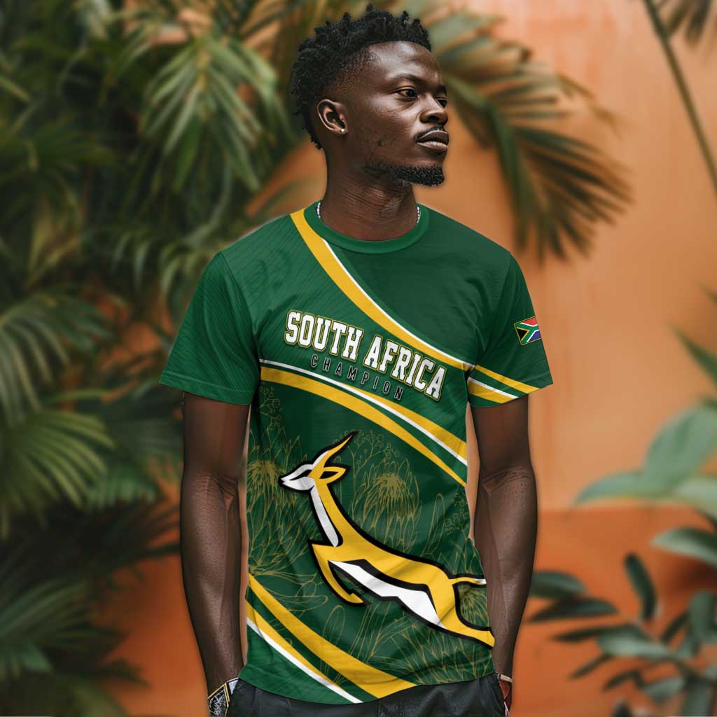 South Africa Rugby Personalized Bokke T shirt Springboks - Stronger Together - African Pride