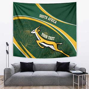 South Africa Rugby Personalized Bokke Tapestry Springboks - Stronger Together - African Pride
