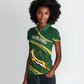 South Africa Rugby Personalized Bokke Women Polo Shirt Springboks - Stronger Together - African Pride