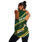 South Africa Rugby Personalized Bokke Women Racerback Tank Springboks - Stronger Together - African Pride