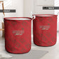 Morocco Football Atlas Lionesses Laundry Basket Arabesque Motif