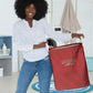Morocco Football Atlas Lionesses Laundry Basket Arabesque Motif