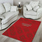 Morocco Football Atlas Lionesses Area Rug Arabesque Motif