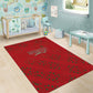 Morocco Football Atlas Lionesses Area Rug Arabesque Motif