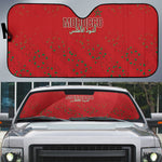 Morocco Football Atlas Lionesses Auto Sun Shade Arabesque Motif