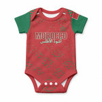 Morocco Football Atlas Lionesses Custom Baby Onesie Arabesque Motif