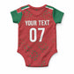 Morocco Football Atlas Lionesses Custom Baby Onesie Arabesque Motif