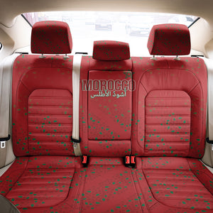 Morocco Football Atlas Lionesses Back Car Seat Cover Arabesque Motif