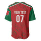 Morocco Football Atlas Lionesses Custom Baseball Jersey Arabesque Motif