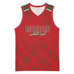 Morocco Football Atlas Lionesses Custom Basketball Jersey Arabesque Motif