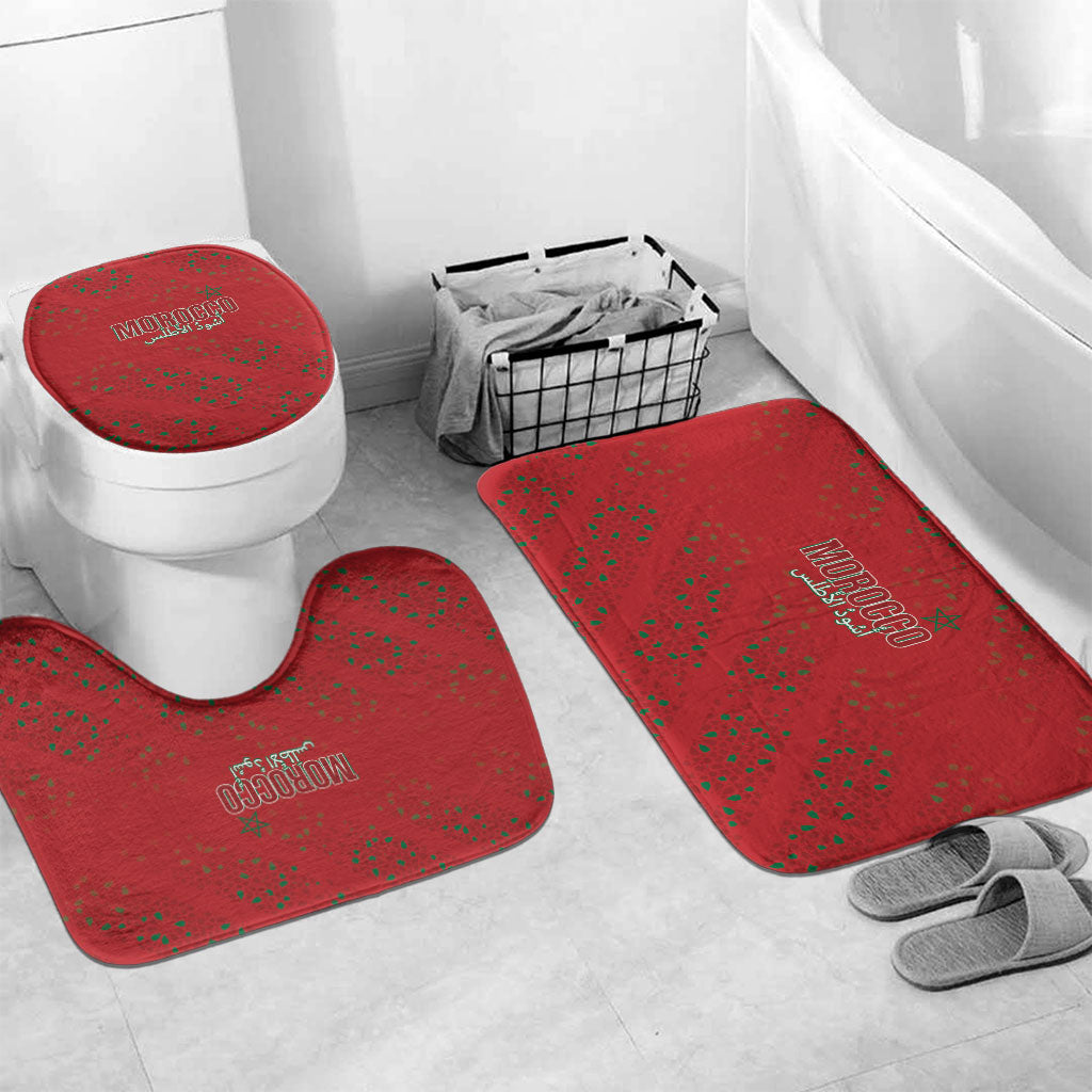 Morocco Football Atlas Lionesses Bathroom Set Arabesque Motif