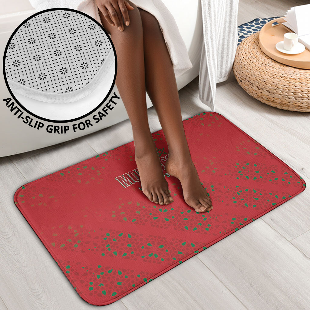 Morocco Football Atlas Lionesses Bathroom Set Arabesque Motif