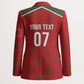 Morocco Football Atlas Lionesses Custom Blazer Arabesque Motif