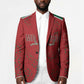 Morocco Football Atlas Lionesses Custom Blazer Arabesque Motif