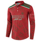 Morocco Football Atlas Lionesses Custom Button Sweatshirt Arabesque Motif