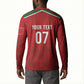 Morocco Football Atlas Lionesses Custom Button Sweatshirt Arabesque Motif
