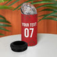 Morocco Football Atlas Lionesses Custom 4 in 1 Can Cooler Tumbler Arabesque Motif