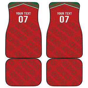 Morocco Football Atlas Lionesses Custom Car Mats Arabesque Motif