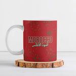 Morocco Football Atlas Lionesses Custom Ceramic Mug Arabesque Motif