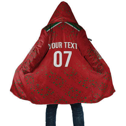 Morocco Football Atlas Lionesses Custom Cloak Arabesque Motif