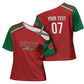 Morocco Football Atlas Lionesses Custom Cross Shoulder Shirt Arabesque Motif