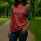 Morocco Football Atlas Lionesses Custom Cross Shoulder Shirt Arabesque Motif
