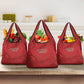 Morocco Football Atlas Lionesses Grocery Bag Arabesque Motif