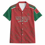 Morocco Football Atlas Lionesses Custom Hawaiian Shirt Arabesque Motif