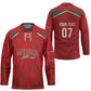 Morocco Football Atlas Lionesses Custom Hockey Jersey Arabesque Motif